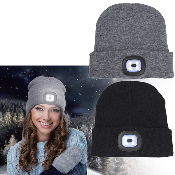 ביני - כובע גרב צמר עם תאורת לד. 
לכובע מחוברת נורת לד נטענת השקועה במקומה מעל המצח.
מאפשר שימוש בשתי הידיים ללא צורך באחיזה בפנס.
הכובעים במראה הזוהר מהווים עוד שכבת הגנה לעובד ומבליטים את נוכחותו בשטח.
טעינת הלד בשקע USB קלה ופשוטה. 
100% אקרילן.