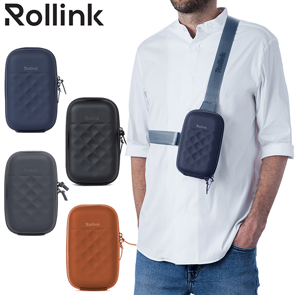 Mini Bag - GO תיק צד קשיח סלינג של מותג המזוודות החכמות Rollink. 
תיק קטן וקשיח 19.5x12x6 ס