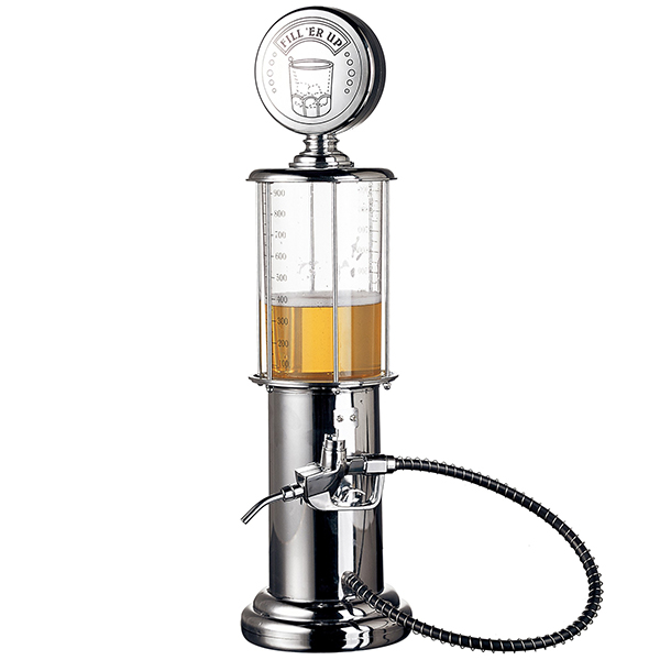 משאבת ויסקי רטרו תחנת דלק. 
עיצוב ייחודי: מראה רטרו של משאבת דלק עם סקלת מדידה שקופה.
קיבולת: כ-900 מ