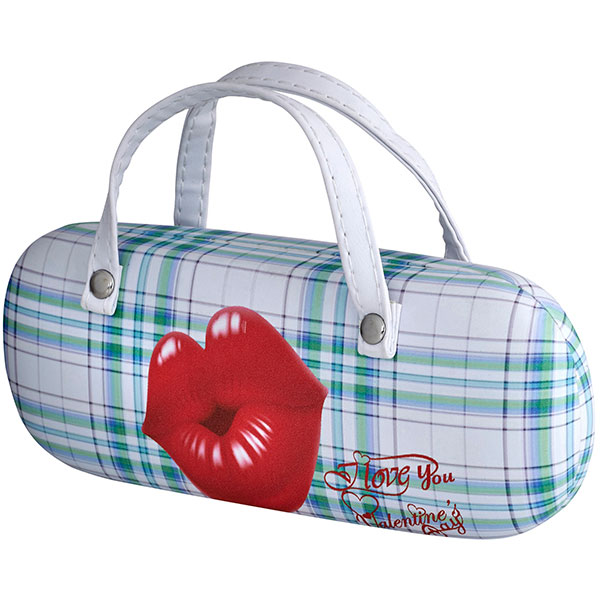 RED HOT KISS - קופסה מעוצבת למשקפיים/איפור. 