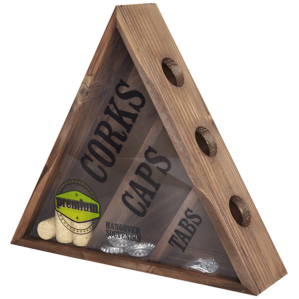 פותחן בקבוקי בירה ומארז משולש לפקקים. 