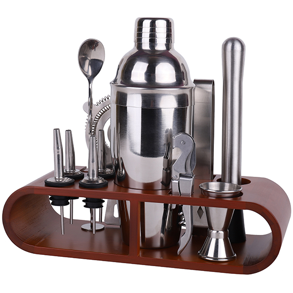 ערכת ברמן שולחנית מהודרת 12 חלקים.
ערכת קוקטיילים מושלמת הכוללת שייקר נירוסטה, מסננת, כף ערבוב, מודרר, פותחן ועוד  