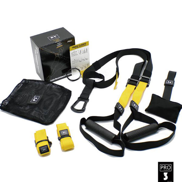 ערכת TRX - סט רצועת אימון פונקציונאלית LEVEL 3.  
שיטת אימון הכוללת שימוש ברצועות מיוחדות, שעליהן מתבסס האימון כולו ואפשר לבצע אותה בכל מקום שרוצים – בחדר הכושר, בסלון הביתי ואפילו בחצר או בפארק.
אחד היתרונות הבולטים של אימון רצועות הוא העובדה שניתן להתאים את השיטה לכל מתאמן ולבנות אותה על פי דרגות קושי שונות.
