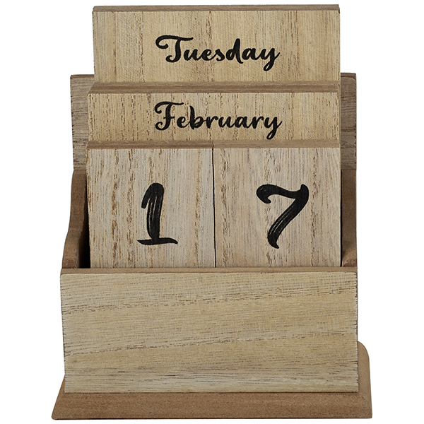 מעמד קלנדר תאריכון לוחיות, 13x6.5x16 ס"מ.  