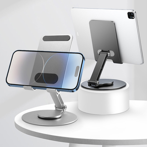 הולד - מעמד מתקפל ומסתובב לטלפון נייד. 
עשוי אלומיניום בעיצוב דק ואלגנטי. 
בסיס מסתובב 360 מעלות.
מתאים למגוון מכשירים. 
עם משטח סיליקון למניעת החלקה.  
מידות במצב מקופל: 10.5x11.3x4 ס