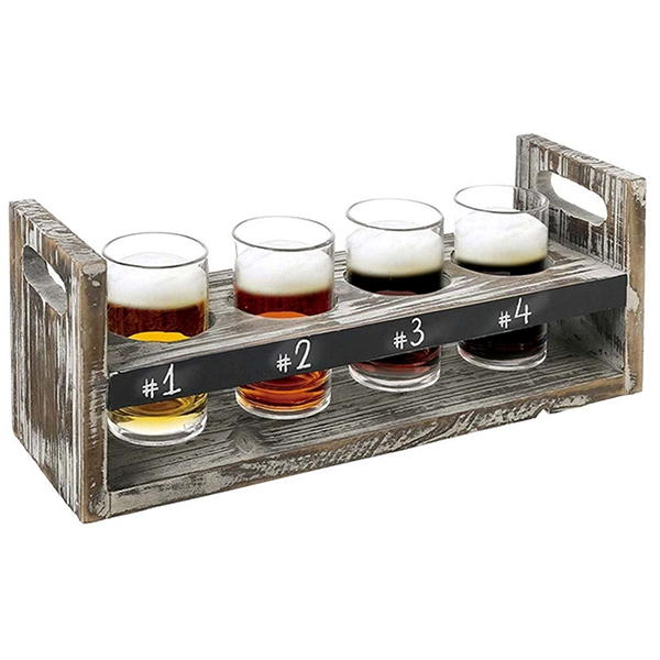 מגש 36x12x14 ס"מ + 4 כוסות בירה. 