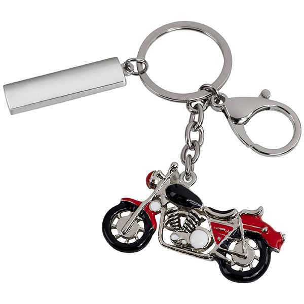 מחזיק מפתחות מתכתי "אופנוע".