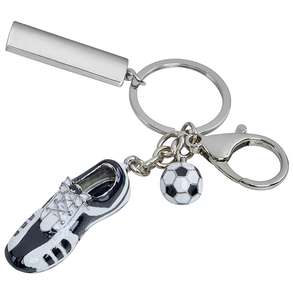 מחזיק מפתחות מתכתי "כדורגל".