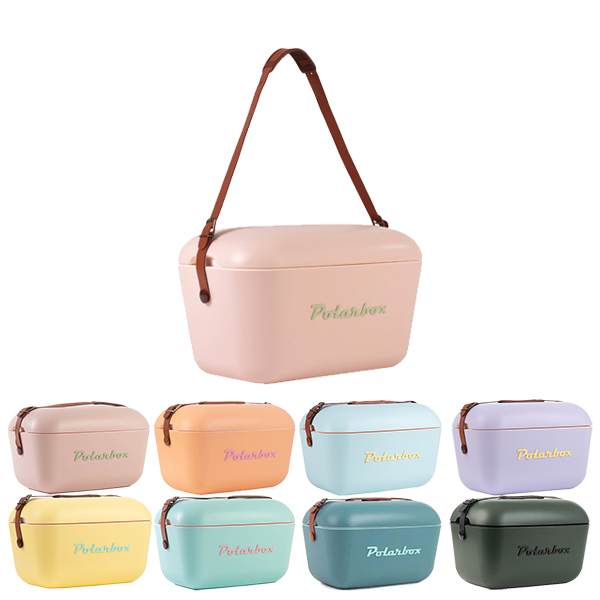 צידנית קשיחה Polarbox רצועת כתף עור נפח 12 ליטר - צידנית 39x26x25 ס