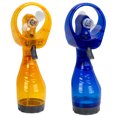 מאוורר מתז מים SPRAY.
מאוורר ידני שקוף ומתז מים, עובד על 2 סוללות AAA.
גובה 27.5 ס