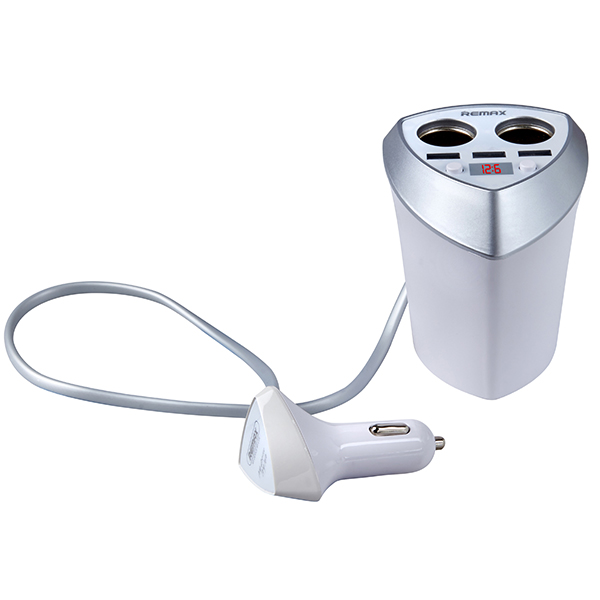 ערכת טעינה משולבת לרכב עם שתי יציאות מצת, 
3 יציאות USB וצג למצב מצבר הרכב.        



