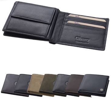 ארנק עור לגבר 11x9 ס