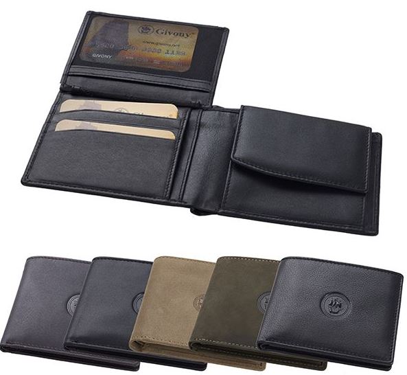 ארנק גבעוני לגבר מעור 12x9 ס