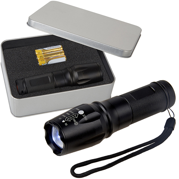 פנס מקצועי OPTO-LED בעוצמה 500 לומנס עם תאורת פוקוס משתנה.