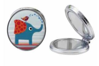 מראה דו צדדית 58 מ“מ. 
הדפסה צבעונית.