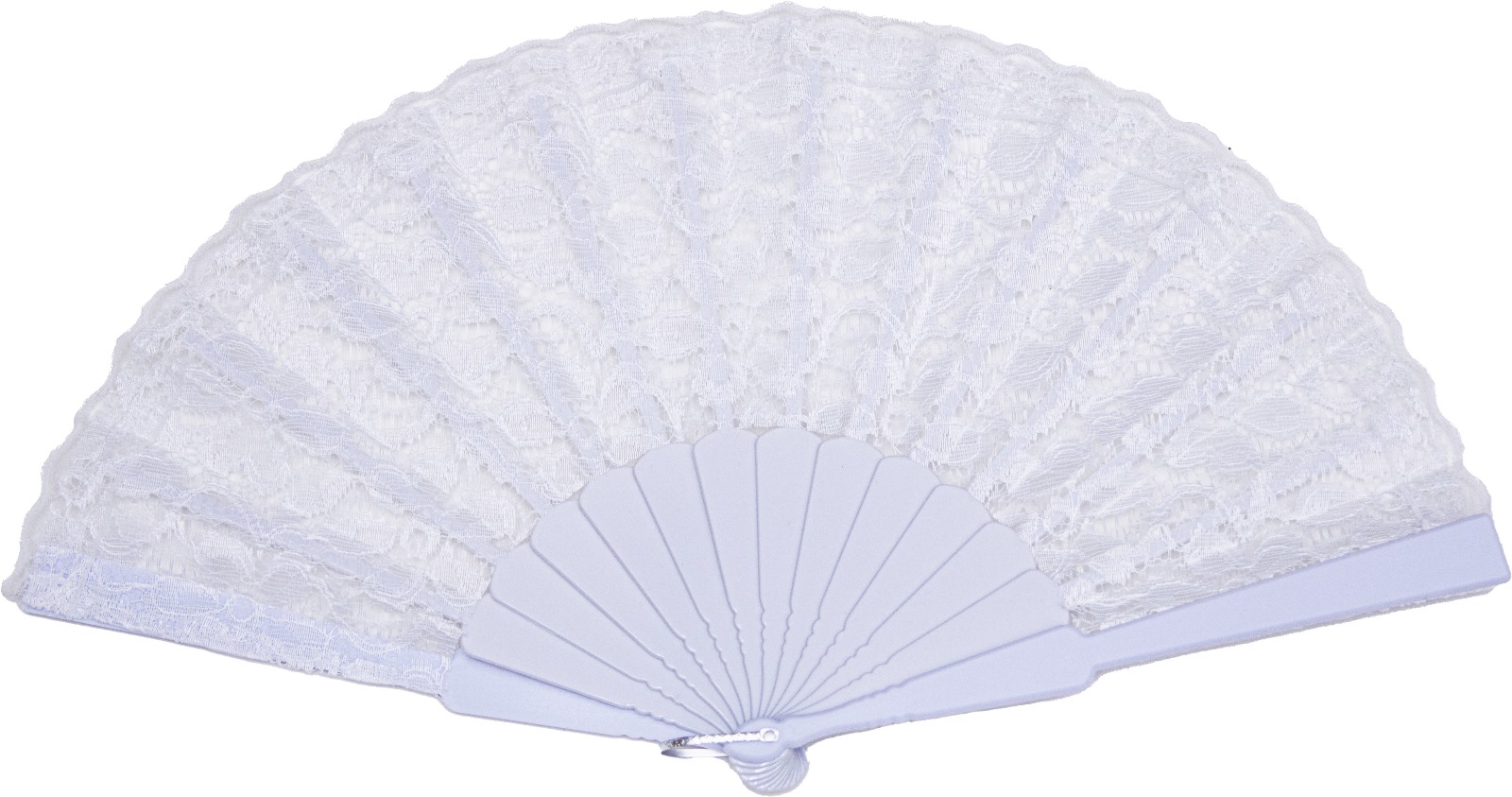 מניפה עם בסיס פלסטיק בצבע לבן.
שכבת בד ומעליה שכבת תחרה איכותית.
מרשימה במראה משגע.