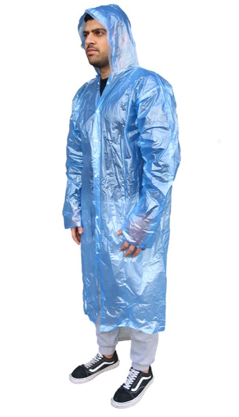 מעיל גשם אלגנט, אטום וחזק + כובע.
עשוי ניילון חזק ומבריק. 
מידה: M-XL. 
מתאים לנשים וגברים לגובה 1.70+. 