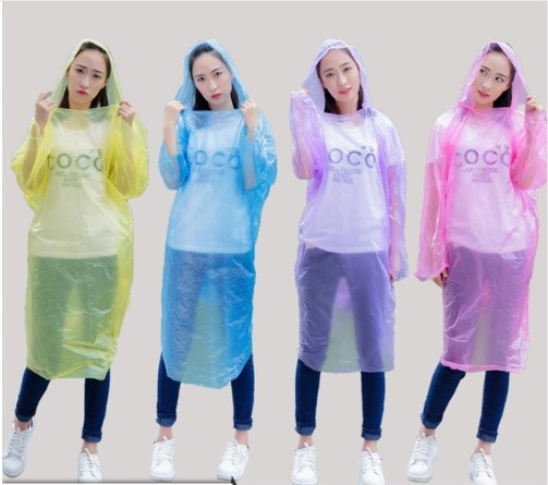 מעיל גשם חד פעמי.
one size.
עובי של שקית ניילון דקה. 