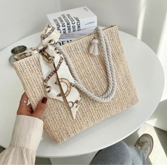 תיק קש חבל 25x33 ס