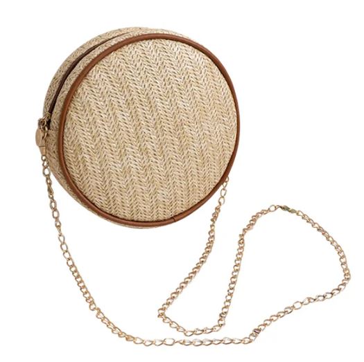 תיק קש עגול 19x6 ס