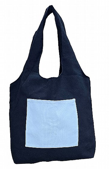 תיק קנווס כולל כיס 340 גרם, 60x45x11 ס