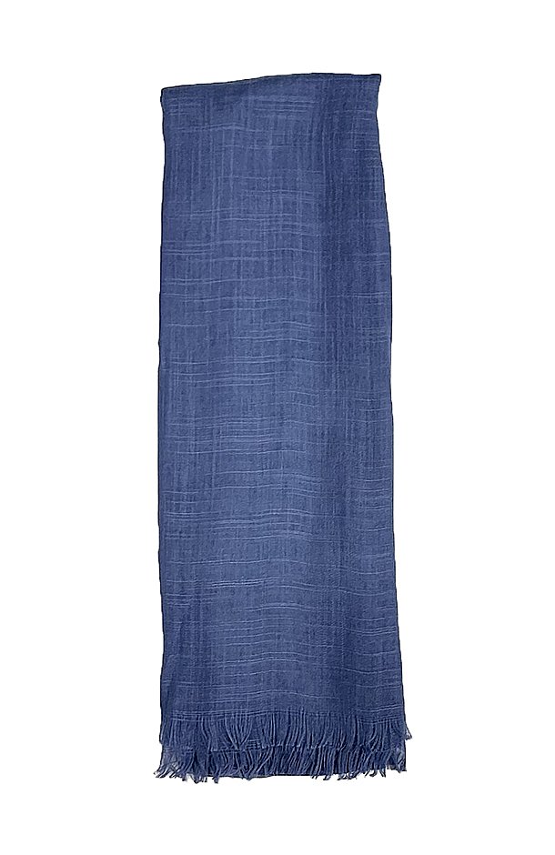 מטפחת פשתן איכותית 80x180 ס"מ, עם פרנזים בקצוות. 