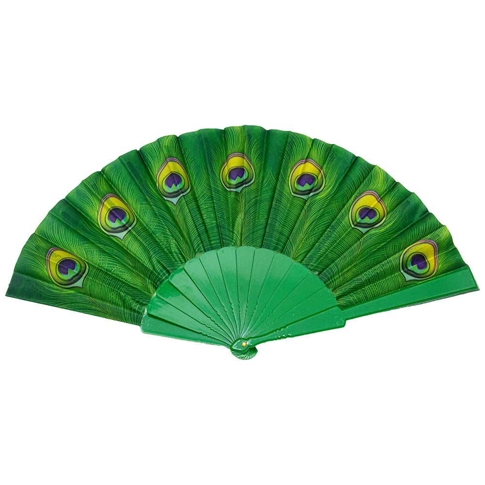 מניפה פלסטיק טווס - מניפה עשויה פלסטיק בדוגמאות טווס מרשימות במיוחד.
גודל סטנדרטי.
נכנס לכל תיק בקלות. 