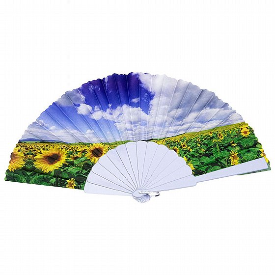 מניפה פלסטיק חמניות - מניפה עשויה פלסטיק בדוגמאות חמניות מרשימות במיוחד.
גודל סטנדרטי.
נכנס לכל תיק בקלות. 