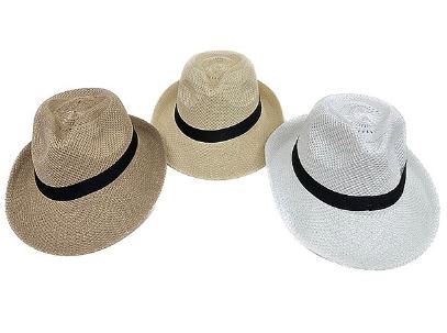 כובע פנמה צר דמוי קש.
תוספת סרט בד שחור סביב הכובע.
איכותי במיוחד ונשמר לאורך זמן.
חומר נושם, נוח ונעים ללבישה על הראש.
להגנה מירבית מפני השמש.