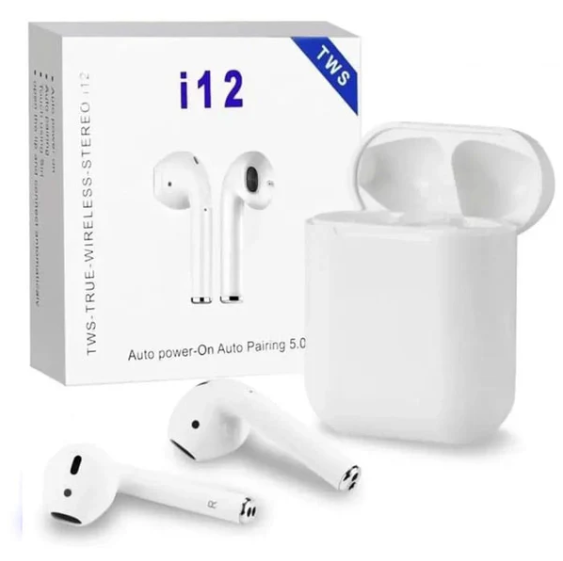 אוזניות i12. 
אוזניות TWS איכותיות.
סאונד איכותי.
התממשקות באמצעות בלוטוס.