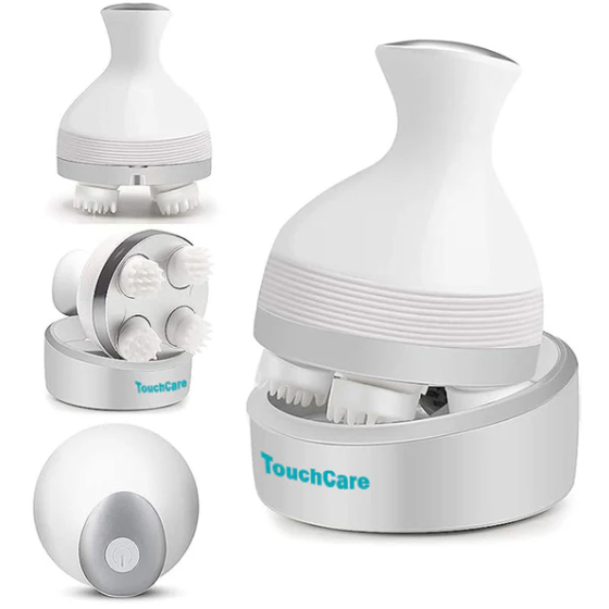 מכשיר עיסוי לקרקפת ולגוף מבית מותג העיסוי TouchCare.
נטען בחיבור USB/TYPE-C.
2 מהירויות לבחירה.
אפשרות לבחירה כיוון העיסוי.