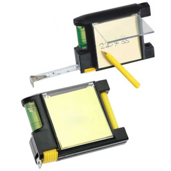 מטר משולב עם עט, דפי ממו ופלס 8x6 ס