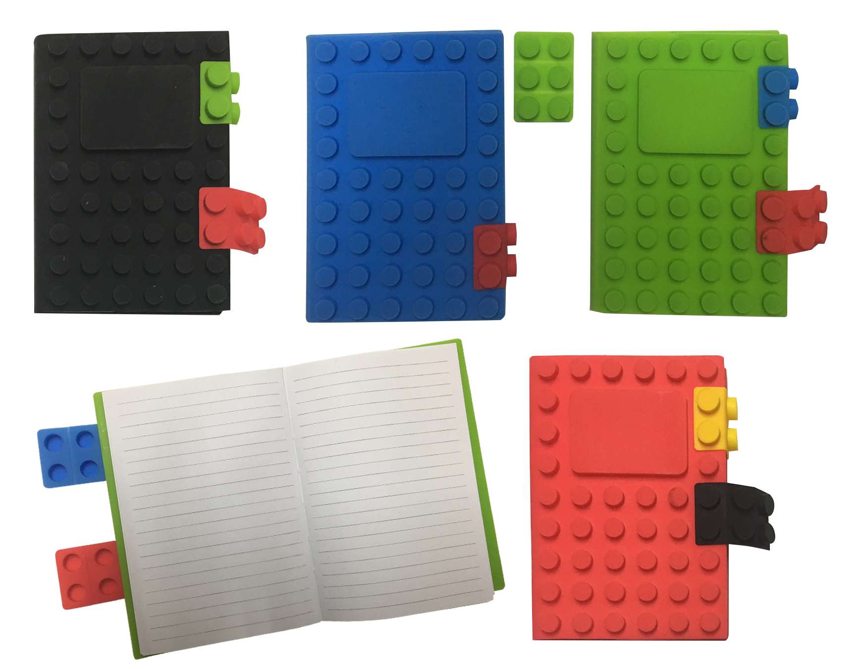 מחברת לגו בגודל A6.
100 דפי שורה.