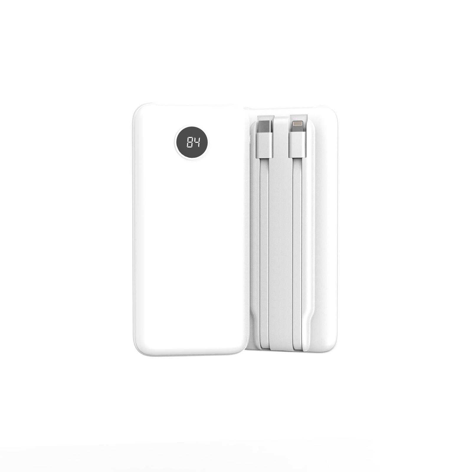 פאוור בנק סוללת גיבוי 10,000MAH עם מד אחוזים. 
טעינה מהירה. 
כולל 4 כבלים נשלפים. 