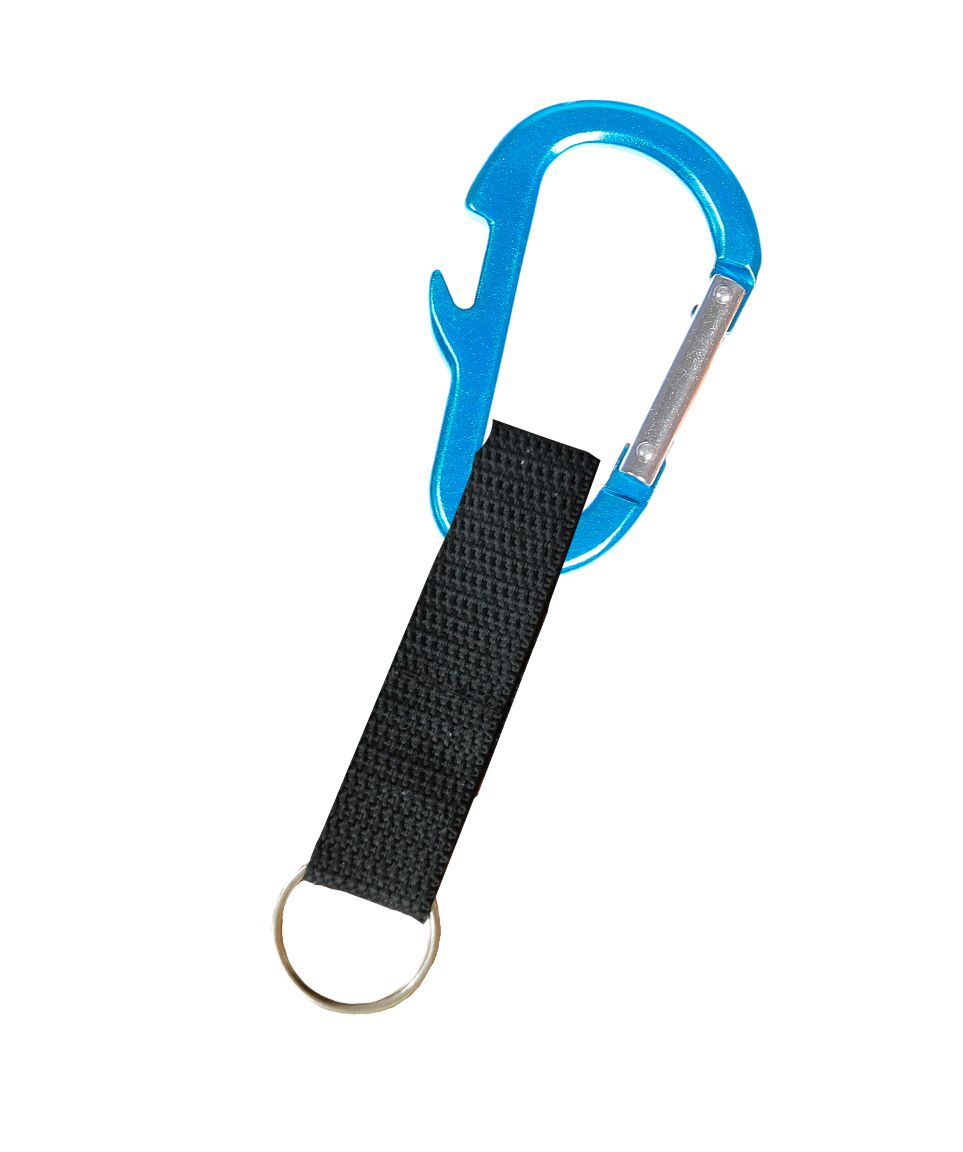 מחזיק מפתחות רצועה עם שאקל ופותחן.