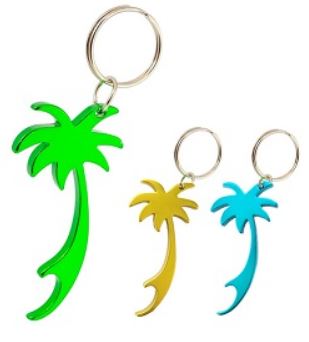 מחזיק מפתחות פותחן בירות עץ דקל. 
מידה: 70x35 מ