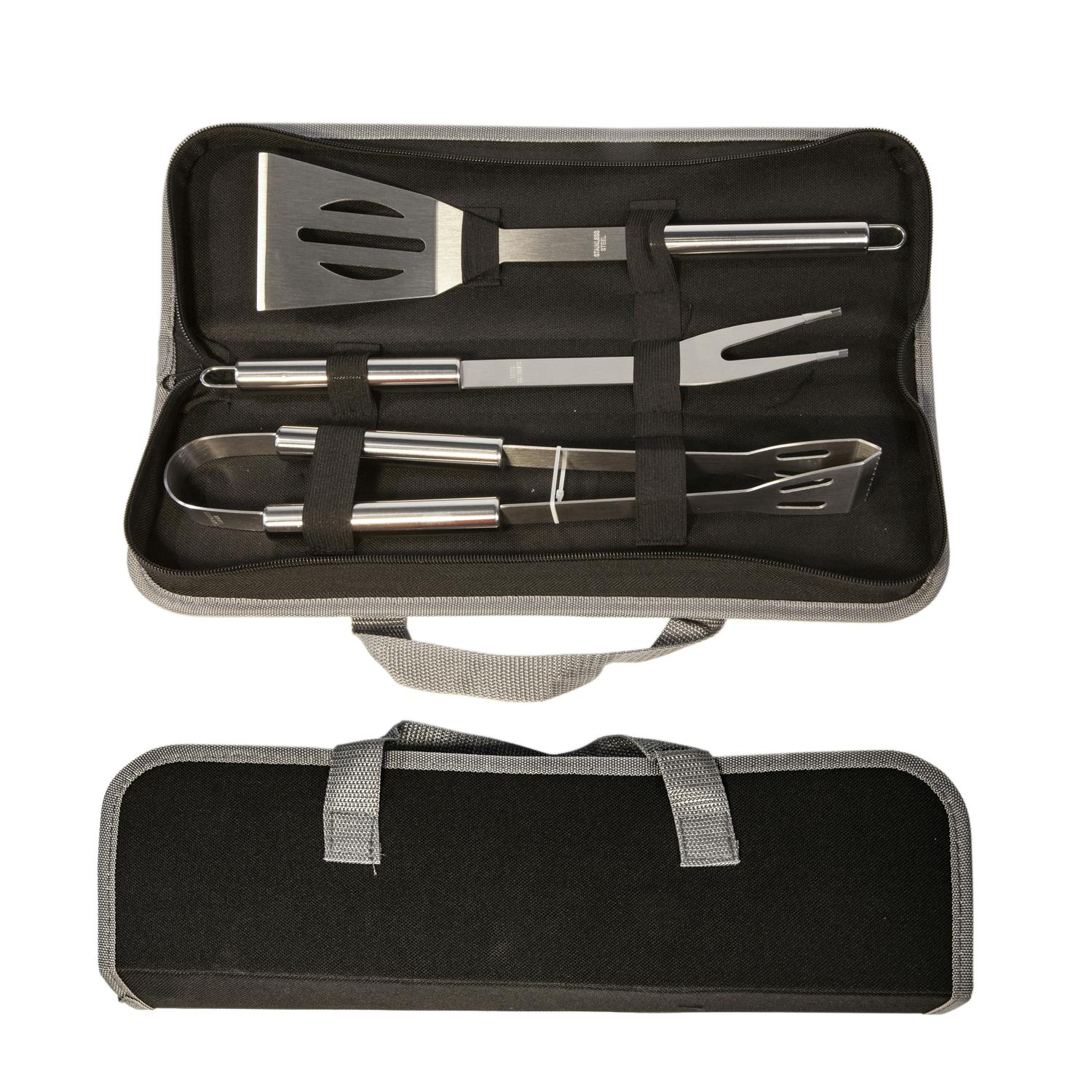 סט 3 חלקים מנירוסטה.
מכיל :
מלקחיים, מרית, מזלג גדול.
מידות במצב סגור: 29.5X40 ס