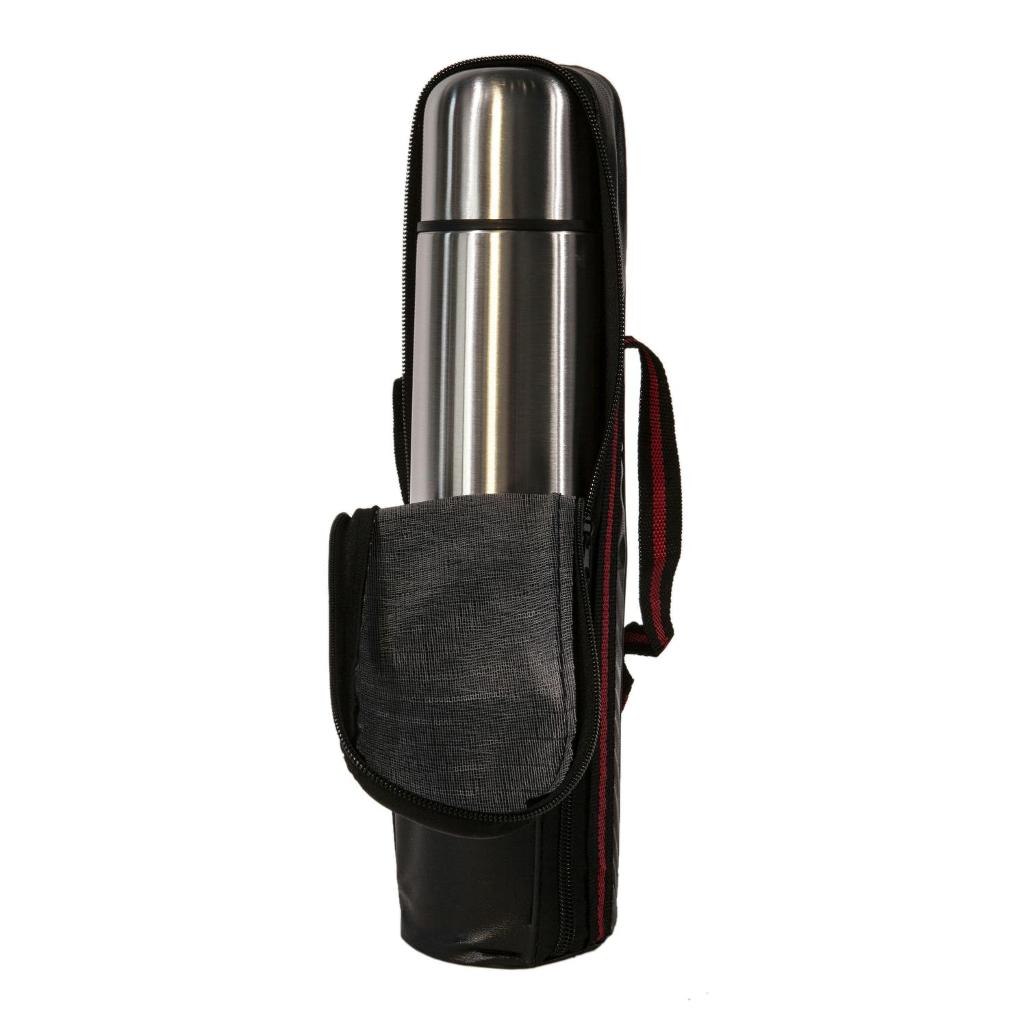 טרמוס נירוסטה עם כוס לשתיה חמה.
נפח 500 מ”ל.