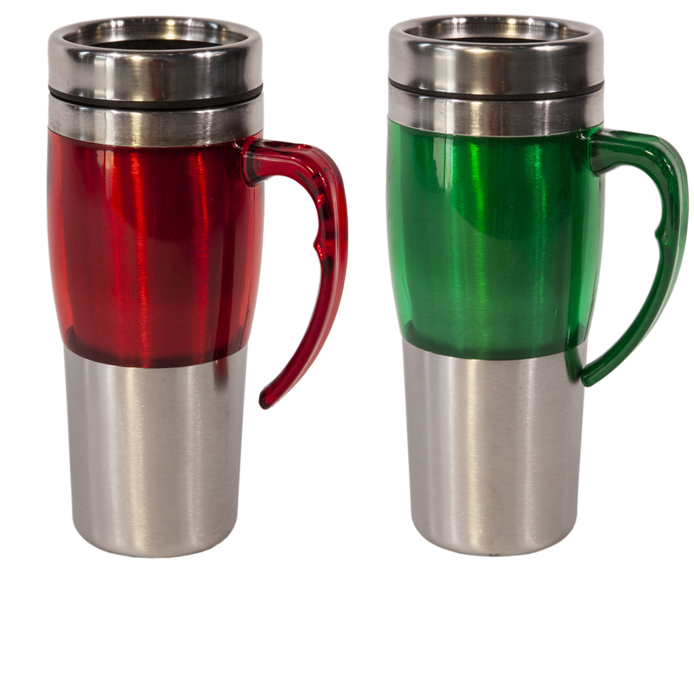 ספל טרמי נירוסטה בשילוב פלסטיק.
נפח 400 מ”ל.