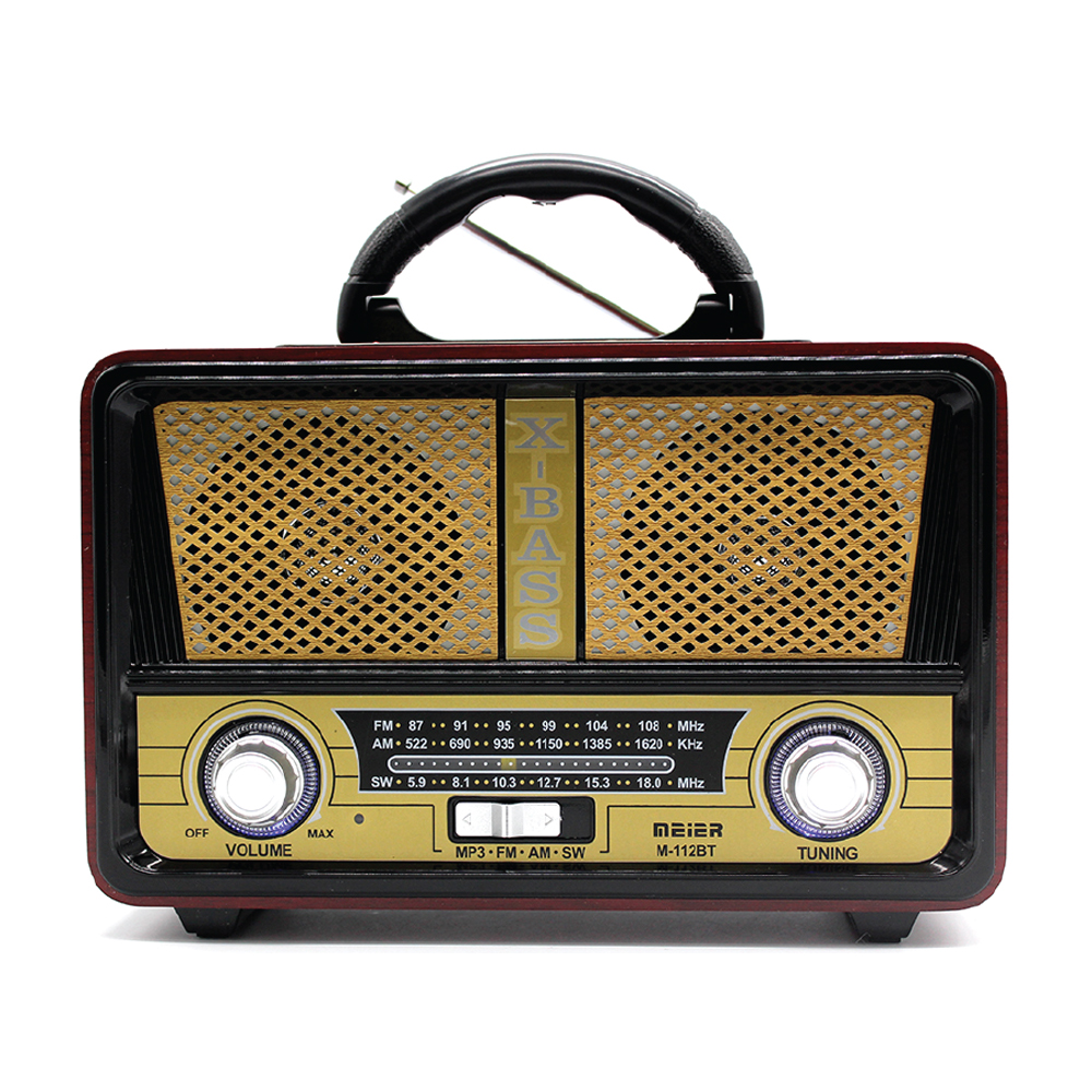 רדיו רמקול רטרו,  23x15x11 ס”מ.