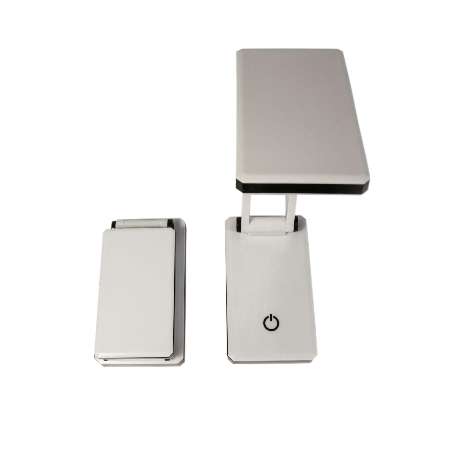 מנורת לד מתקפלת לשולחן 14x9x5 ס”מ.
עם כפתור טאץ’ להדלקת וכיבוי כולל 3 מצבי עוצמה.
כולל חיבור USB וסוללות.

