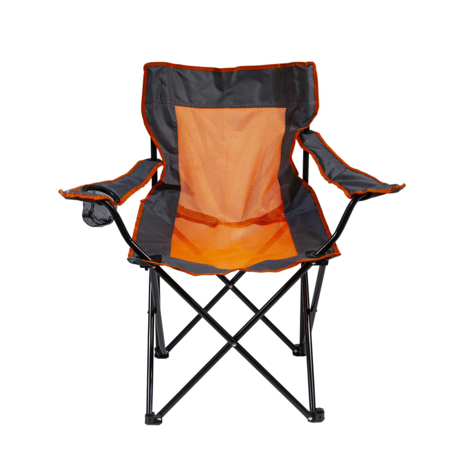 כיסא במאי 81x84 ס”מ. 
מתקפל עם מקום לכוס או בקבוק.
מגיע עם נרתיק ורצועת נשיאה.