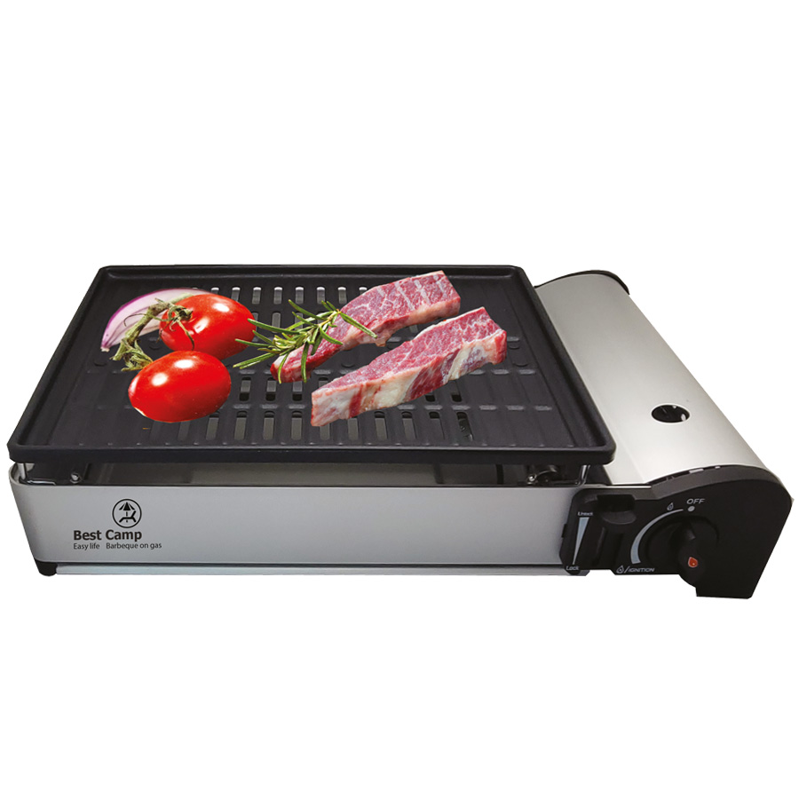 פלנצה על גז 45X30 ס”מ, ניידת לבישול בשטח.
עם בלון גז.