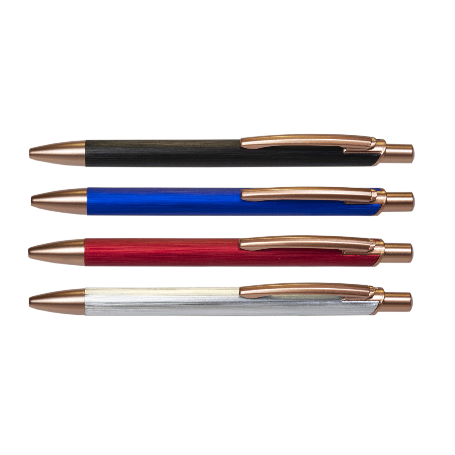 עט אלומיניום מוברש עם גימור ברונזה.
ראש ג’ל סיכה 0.7.