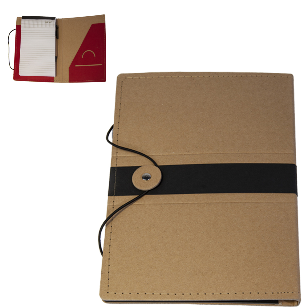 קלסר מחברת עם עט ומקום למסמכים, 
16.5x23x1.9 ס”מ.