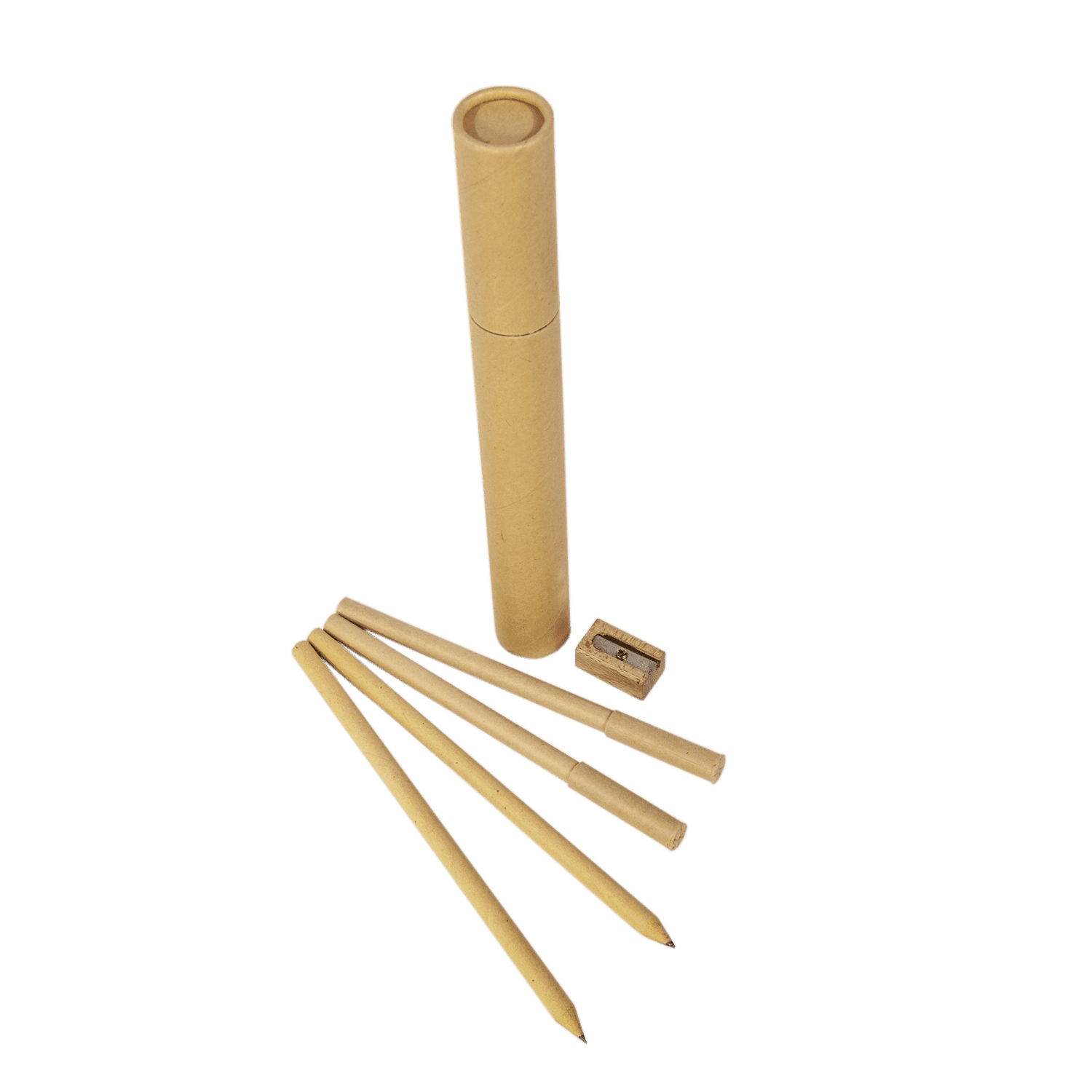 סט עפרונות בגליל, קוטר 3 ס”מ גובה 21 ס”מ.
כולל: שני עפרונות, שני עטים, מחדד.