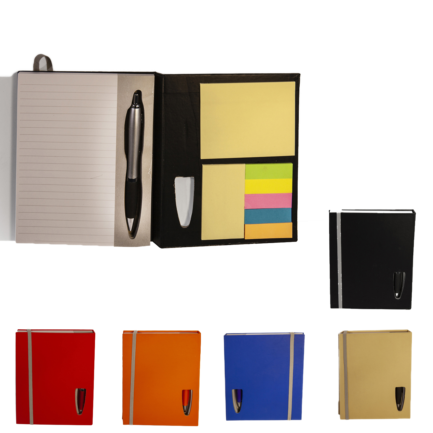 דריפט - מחברת A5, דפי שורה, 70 דפים.
דגלונים ועט כדורי בצבע תואם לכריכה.
גומי סגירה בצבע תואם. 