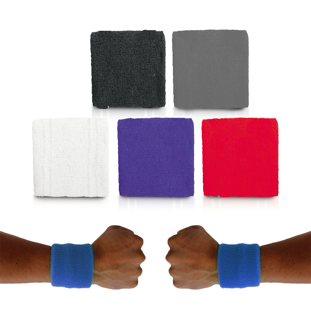 פוקר- זוג מגני זיעה לפרק כף יד.
עשוי בד מגבת. 