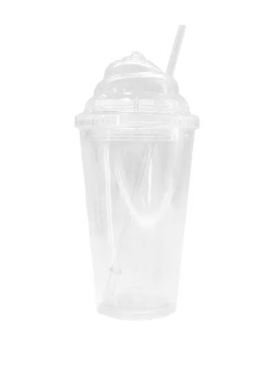 קצפת - כוס מעוצבת שקופה 480 מ