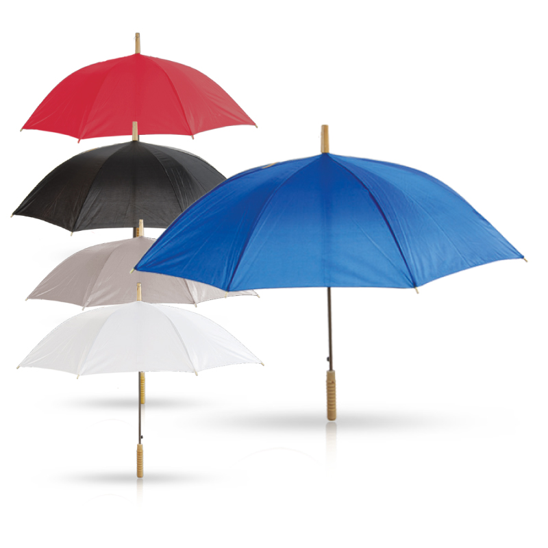 סולו - מטרייה עם מוט מתכת, ידית אחיזה מעץ. 
מנגנון פתיחה אוטומטי. 
23 אינץ’.
